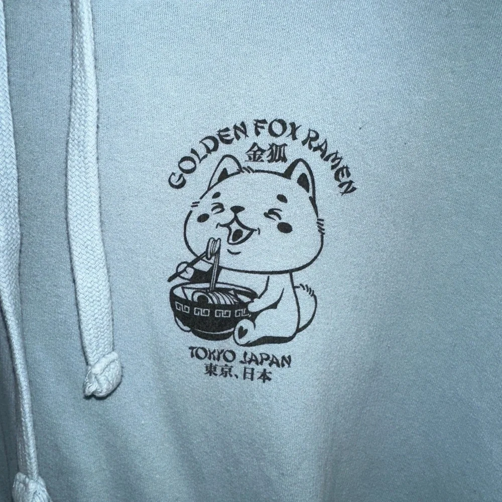 Golden Fox Ramen Blue Hoodie - Picture 2 of 3